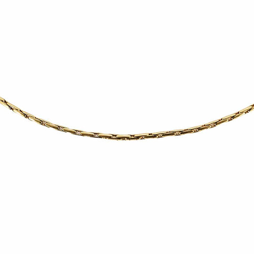 Collier Chaîne en or jaune composée d'une maille ronde 58 Facettes MON0853