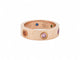 Bague 55 bague CARTIER love t55 en or 18k pierres saphir grenat amethyste 58 Facettes 271117