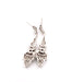 Boucles d'oreilles Boucles d'oreilles en or blanc avec diamants et corail 58 Facettes