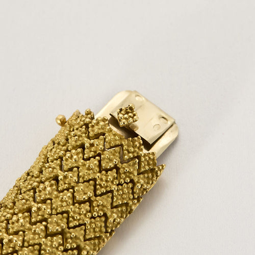 Bracelet Bracelet en Or jaune & blanc 18k 58 Facettes TRO0857