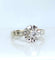 Bague 47 Bague solitaire en or blanc 18 carats et diamant 0,10 carat 58 Facettes AB537