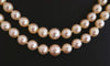 Collier Collier de Perles de Culture 2 Rangs, Fermoir Or 58 Facettes