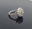 Bague 53 Bague vintage en platine ornée de diamants 58 Facettes