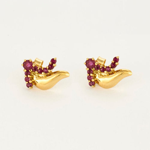 Boucles d'oreilles Boucles Rubis 58 Facettes LP1164