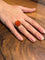 Bague 53.5 Bague intaille or et cornaline 58 Facettes
