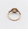 Bague 55.5 Bague marguerite victorienne or rose, diamants taille rose sur paillon (1870) 58 Facettes A06361