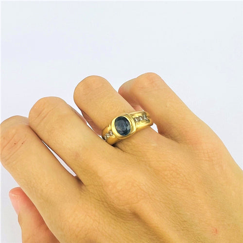 Bague Bague Saphir et diamants 58 Facettes 20400000632