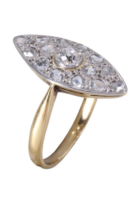 Bague 52 Bague marquise diamants art-nouveau 58 Facettes 093061