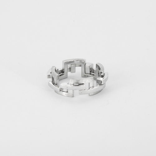 Bague 50 MELLERIO - Graphic - bague or blanc et diamants 58 Facettes J1WG470-DD50