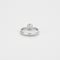 Bague 52 Bague solitaire en or gris 58 Facettes