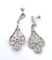Boucles d'oreilles Boucles d'oreilles en platine serties de diamants 58 Facettes