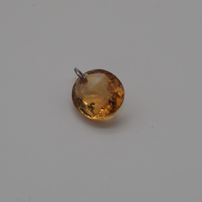 Pendentif Pendentif or blanc citrine 5.8ct 58 Facettes