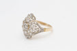 Bague 53.5 Bague en or style vintage avec diamants 58 Facettes E361582