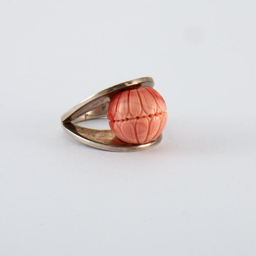 Bague 47.5 Bague Corail Argent 58 Facettes