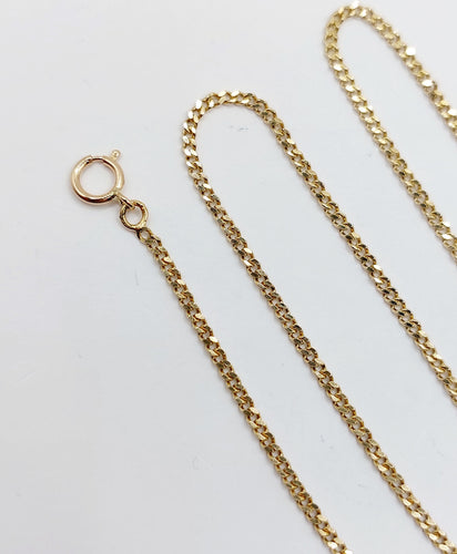 Chaîne - Chaîne gourmette vintage en or 18k 44 cm