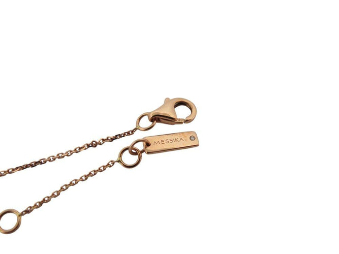 Collier collier MESSIKA papillon pm 04145-0068 or rose 18 carats et diamants 0,58 ct 58 Facettes 268899