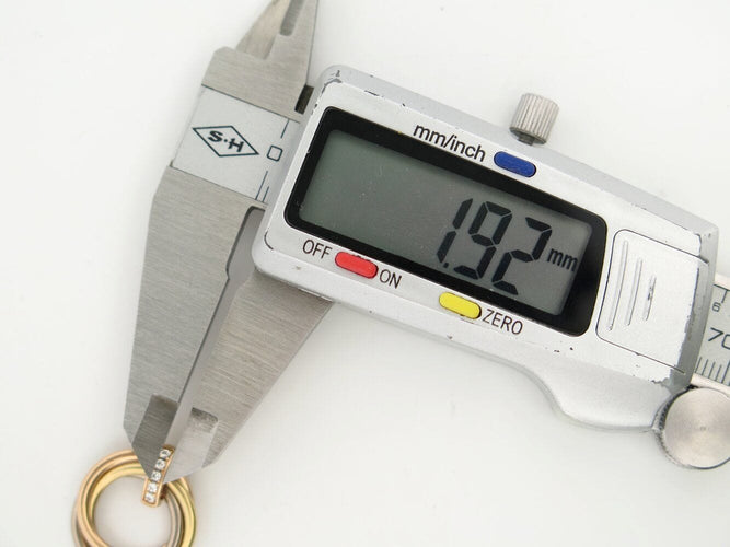 Collier collier CARTIER trinity 3 ors 18k 5 diamants 0.06ct chaine 9.74gr 58 Facettes 271145