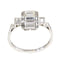 Bague 54 L'élégance en géométrie : la fascinante bague en diamant Art déco des années 50 58 Facettes 21042-0157