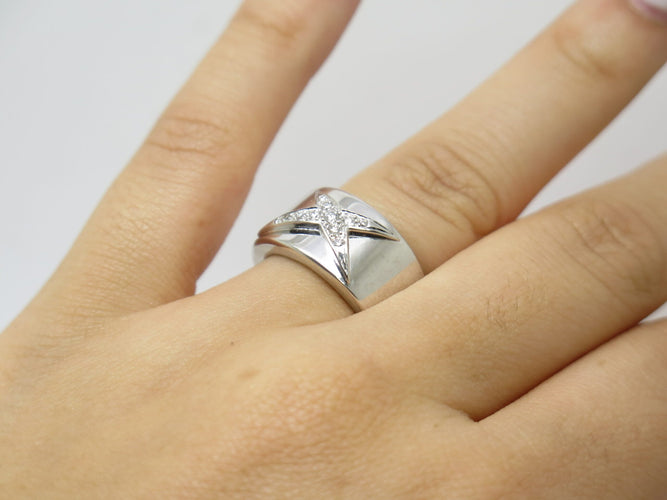 Bague MAUBOUSSIN - Bague Étoile Divine, or blanc et diamants 58 Facettes