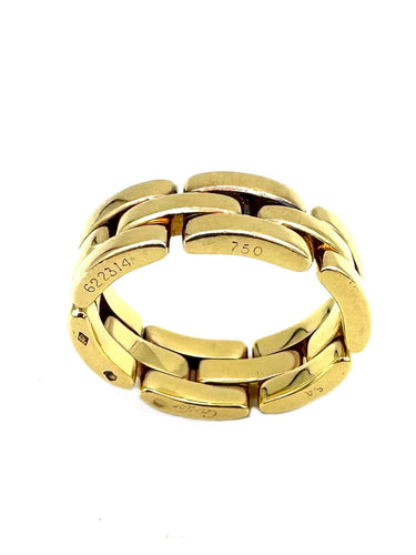 Bague 54 CARTIER. Collection "Panthère", bague or jaune 18K (full set) 58 Facettes