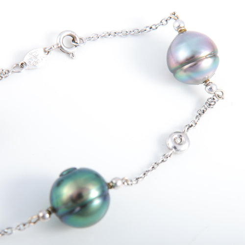 Bracelet BRACELET PERLES DE TAHITI ET DIAMANTS 58 Facettes 0