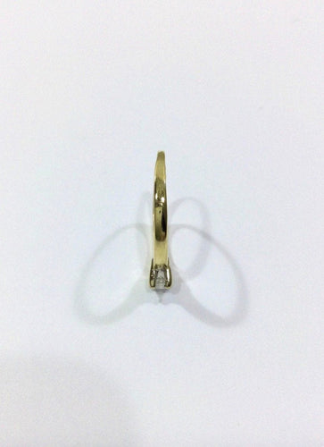 Bague 53.5 Bague Solitaire Or Jaune Diamant 0.14ct 58 Facettes