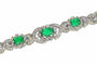 Bracelet Bracelet vintage luxueux : diamants 16 carats, émeraudes colombiennes 7 carats 58 Facettes 16196-0083