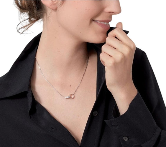 Collier Cartier Love or gris et diamants