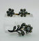 Boucles d'oreilles Boucles d'oreilles et broche à motif floral espagnol 58 Facettes 50195