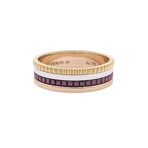Bague 63 Bague Boucheron, "Quatre Classique Small",, en or rose, blanc et jaune. 58 Facettes 34764