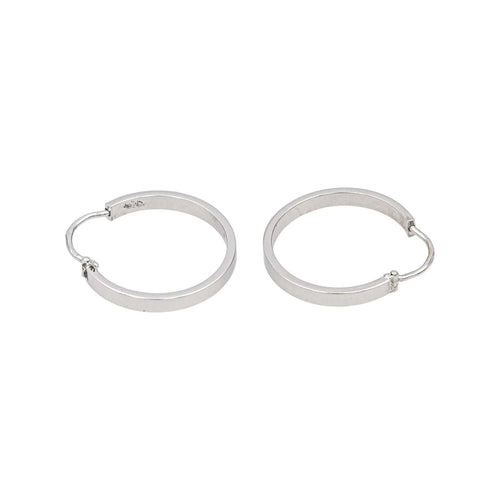 Boucles d'oreilles Boucles d'oreilles Créoles  Or blanc 58 Facettes 4890758CN