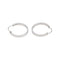 Boucles d'oreilles Boucles d'oreilles Créoles  Or blanc 58 Facettes 4890758CN