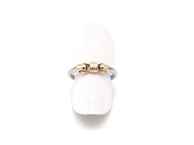 Bague 48 Bague Fred force 10 acier et or 58 Facettes