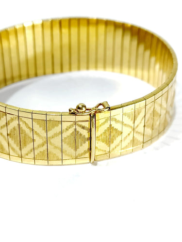 Bracelet Bracelet Articulé En Or 1970 58 Facettes