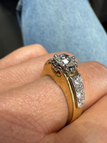 Bague Bague vintage Or jaune et Diamants 58 Facettes 1.0000371/1