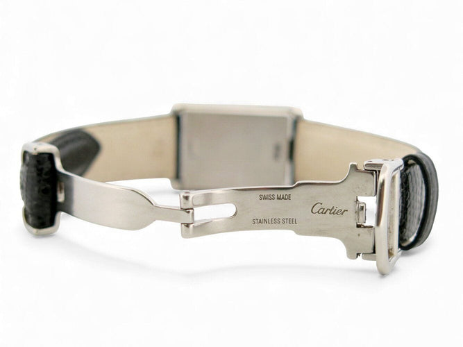 Montre vintage montre CARTIER tank basculante 2386 quartz 32 mm en acier tilting 58 Facettes 271152