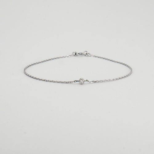 Bracelet Bracelet or blanc diamant 58 Facettes