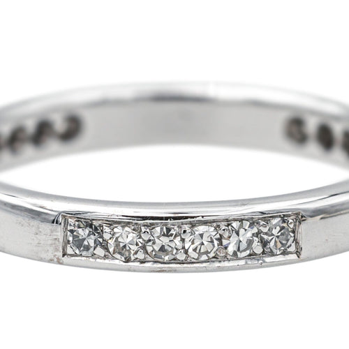 Bague 55 Bague Alliance Or blanc Diamant 58 Facettes 3804915CN