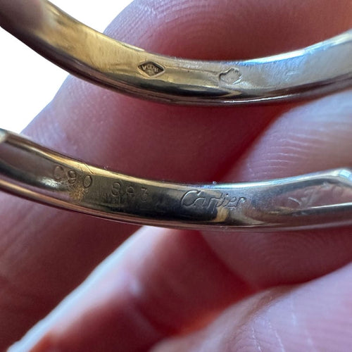 Bague 56.5 CARTIER - Bague "Puzzle" - or jaune et or blanc 58 Facettes