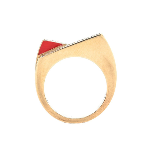 Bague 53 RAINBOW K - Bague or jaune et diamants 58 Facettes 85781