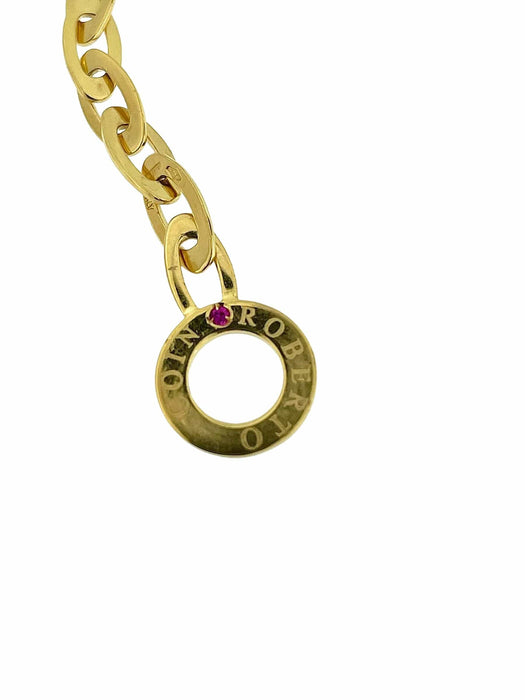 Collier ROBERTO COIN - Collier Clover Chic and Shine or jaune et blanc 58 Facettes