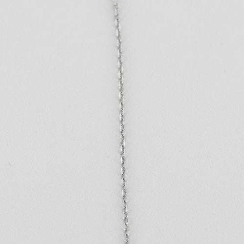 Collier COLLIER OR BLANC 3 DIAMANTS 0,30ct 58 Facettes M8927