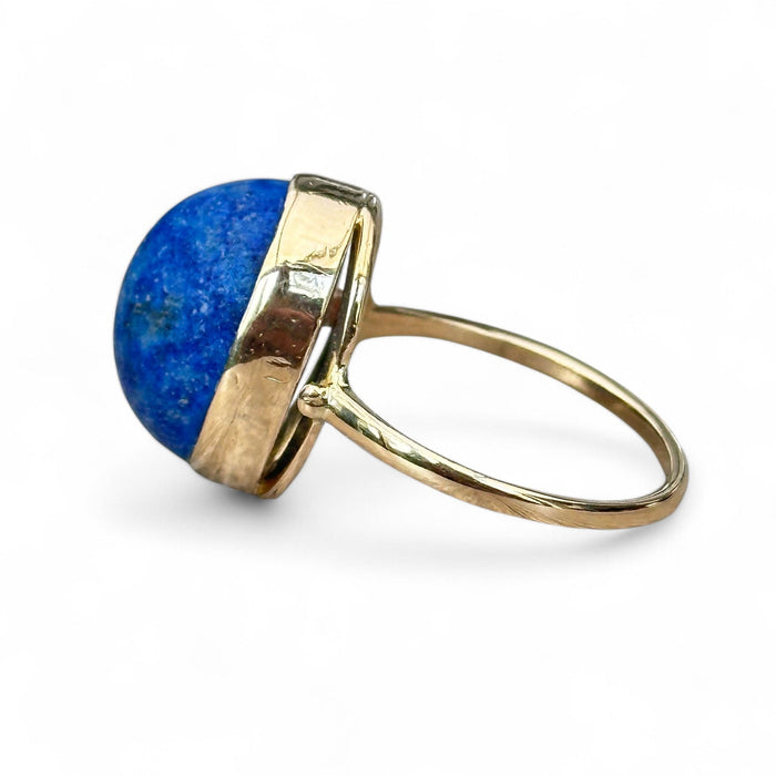 Bague 53 Bague Lapis lazuli en or jaune 58 Facettes 305