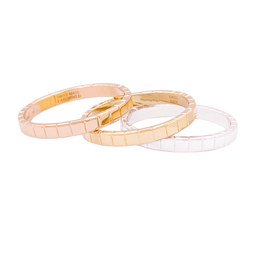 54 Bague Chopard "Ice Cube" or rose. 58 Facettes 34154