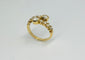 Bague 55.5 Bague contemporaine à griffes en or jaune et diamants 1,00 ct 58 Facettes Q386B