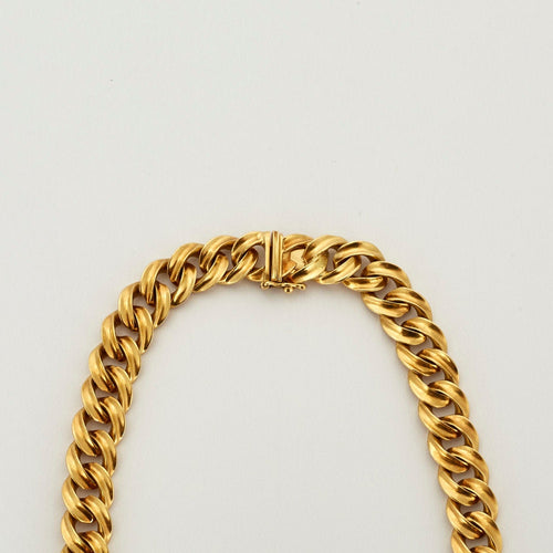 Collier Collier or jaune diamants centré d'une pièce de bronze 58 Facettes LP501/9