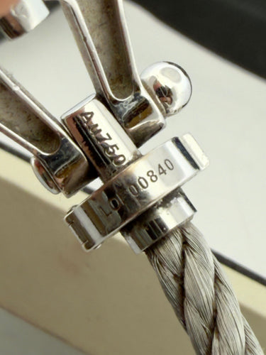 Bracelet Bracelet Fred Force 10 en or blanc et acier 58 Facettes