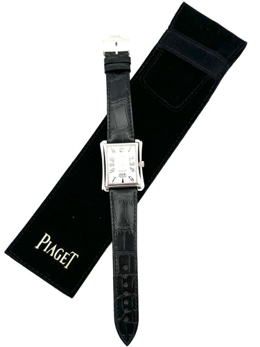 Montre PIAGET. Collection "Emparador", montre en or blanc automatique. 58 Facettes