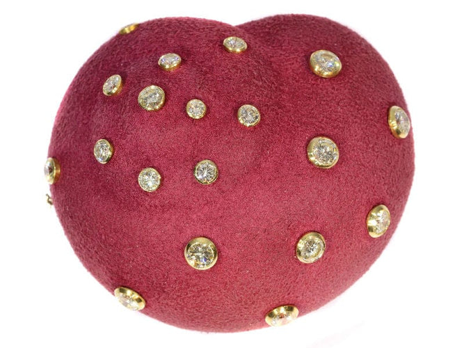 Boucles d'oreilles Bijoux emblématiques des années 60 : boucles d'oreilles et broche escargot de Christian Dior avec diamants de 6,74 ct 58 Facettes 18134-0007