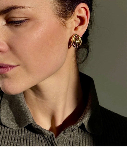 Boucles d'oreilles Boucles d'oreilles trois tons d'or 58 Facettes